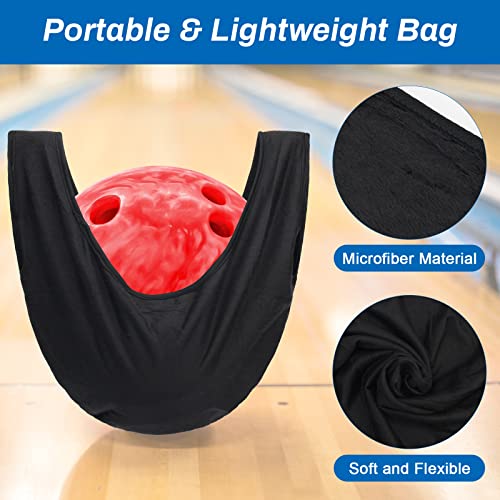 2+2 Bowling Ball Towel Kit, 10" x 8" Shammy Pad With Easy Grip Dots, Non-Slip Polisher Bag for Clean/Storage