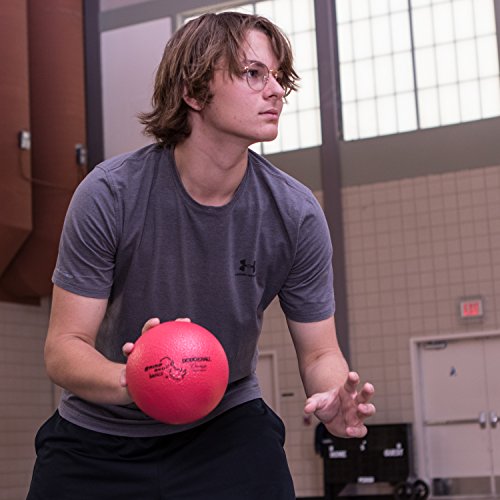 Champion Sports Rhino Skin Dodgeball Set – 6 Soft Foam Balls with Durable Coating, 6" or 7" for Gym, Playground Play - style: 6" Set of 6