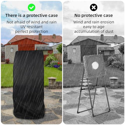 Axe Throw Target Game Cover，Heavy Duty Steel Frame Axe Throw Target Game Cover compatible with EastPoint - 65 x 26 x 38inch - Outdoor All Weather Waterproof, Anti-UV,Fade Resistant Material