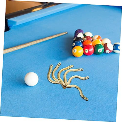 VICASKY Billiard Net Corner Supports Set of 6 Iron Material Sturdy Billiards Equipment for Pool Table Drop Ball Nets Essential Accessories for Game Room