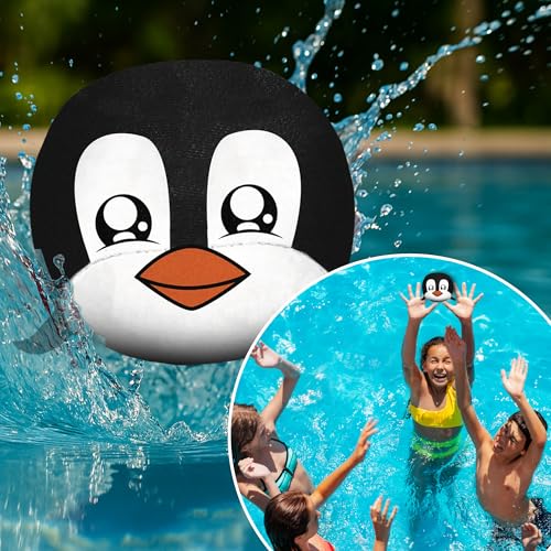 Activ Life The Ultimate Water Skip Balls, Water Bouncing Ball for Swimming Pool, Beach Toys for Friends, Family, Kids and Adults - style: Penguins