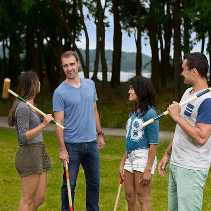 Baden Deluxe Series Croquet Set 29 inch mallets - style: Deluxe Series