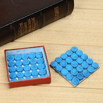 50pcs/lot 9mm/10mm/11mm/12mm/13mm Blue Billiard Pool Cue Tips Hardness in M Billiard Snooker Cue Stick Tip Billiard Accessories Master Tip for Black Ball Club (Blue, 10mm) - size: 10mm