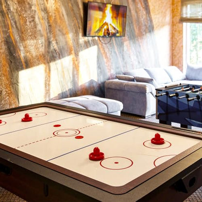 TIESOME 8 PCS Air Hockey Pucks, 2.5" Red Professional Air Hockey Puck Set Durable Pucks for Large Tables Best Air Hockey Accessories for Game Tables Equipment Accessories
