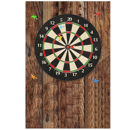 Wood Grain Dart Board Wall Protector Dartboard Surround Wall Protector Felt Dartboard Wall Protection Self-Adhesive Spliced Wall Surround Board Dart Board Backing Felt Wall Tiles Cork Board