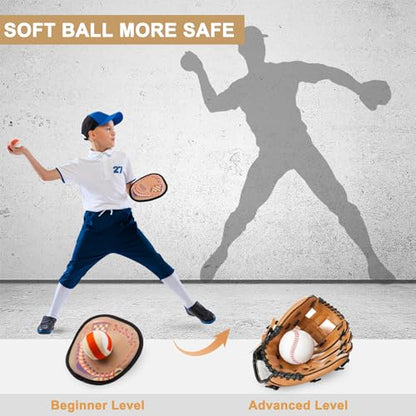 Toss and Catch Ball Game Outdoor Games for Kids Toys Baseball Games Beach Toys Baseball Training Paddle Ball Yard Pool Games Outside Toys for 3 4 5 6 7 8 Year Old Easter Gifts for Kids