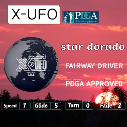 X-UFO Disc Golf Set - Disc Golf Starter Set, Includes 1 Putter, 1 Driver, and 1 midrange disc, Weighing 170-178 Grams Suitable for Beginners and Professional disc Golf tournaments - color: Set 5