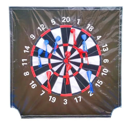 TentandTable Replacement Air Frame Game Panel | Ball and Bean Bag Toss Panel with Net | Use with Air Frame Game | for Backyards, Carnivals, Schools, Birthday Parties - color: Dart Board