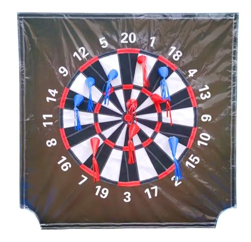 TentandTable Replacement Air Frame Game Panel | Ball and Bean Bag Toss Panel with Net | Use with Air Frame Game | for Backyards, Carnivals, Schools, Birthday Parties - color: Dart Board