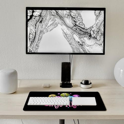 It's Bingo Night Printed Desk Mat Non-Slip Desktop Pad Protector Cover for Keyboard and Mouse Office and Home