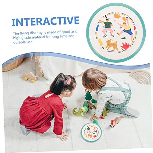 POPETPOP Cartoon Soft Flying Disc Handheld Toy Boys and Girls Supplies Fun Interactive Game Improve Boy Girl's Skills