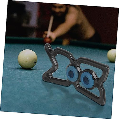 TOYANDONA Portable Pool Cue Holder and Bridge Head Reusable Plastic Rack for Nine Ball Billiards Lightweight and Easy to Install Cue Rest for Pool Table Accessories