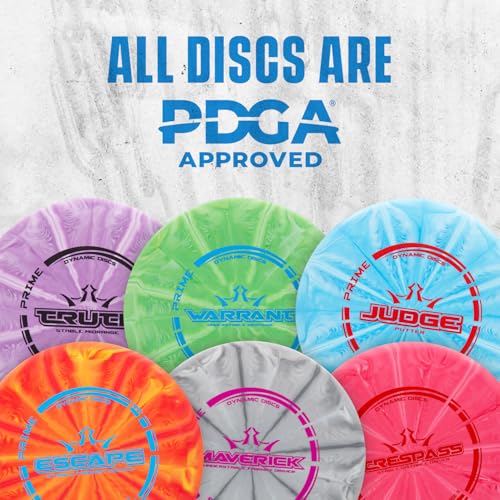 Dynamic Discs Prime Burst 6 Disc Golf Set | Includes Putter, 2X Midrange, 2X Fairway & Driver | Disc Golf Accessories for Beginners | 170-176g | Beginner Pack for Amateurs - size: 6 Pack