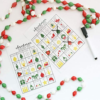Scavenger Hunt Games for Kids, Set of 20 | Outdoor or Indoor, Road Trip Travel Activities, Includes Dry Erase Marker and Cards, Family Game Night, Variety Pack