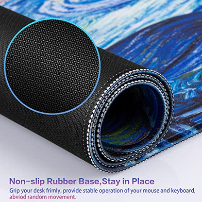 Canjoy Gaming Mouse Pad, Large Extended Mouse Pad Big Computer Mousepad for Home Office Gaming Work 31.5x15.7inch - color: Starry Night