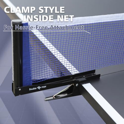 Foldable Indoor Table Tennis Table with Net and Paddles for Home Recreation