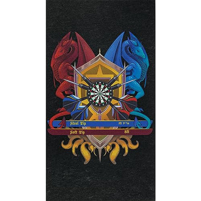 Pig Home Solutions Color Burst Design Self-Sticking Dart Mat - style: Dragon