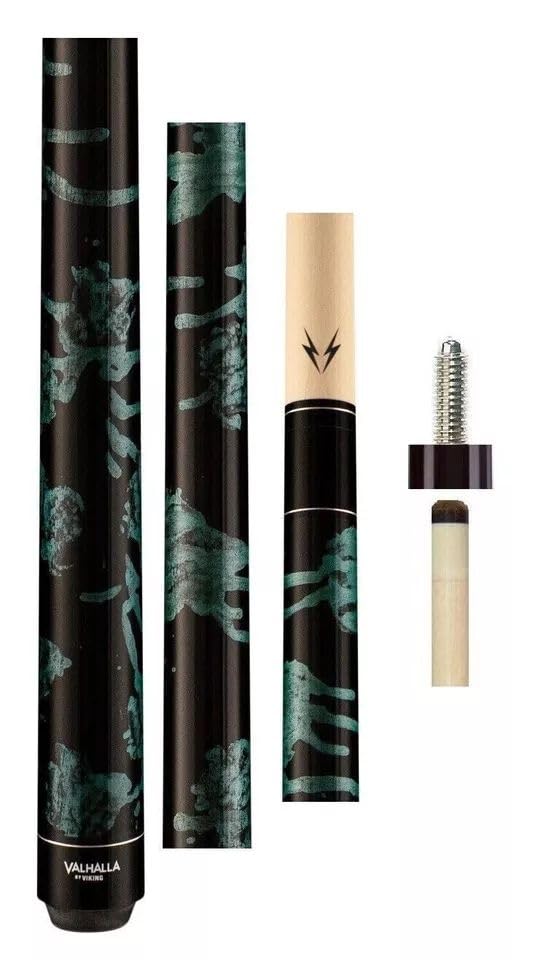 VALHALLA Viking 200 Series No Wrap 2 Piece 58” Pool Cue Stick + Bonus Williard Nickel Tip Tool - size: 19.5oz, style: VA214