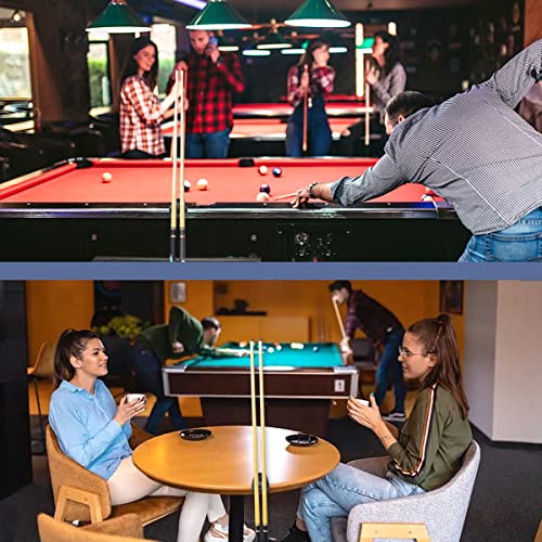 Pool Cue Holder,2 Cue Portable Pool Stick Holder for Table,Portable Billiard Cue Rack with Chalk Holder, Mini Pool Cue Holder Claw, Non-Slip Stick Holder for Pool Cues - style: 2 Holes