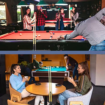 Pool Cue Holder,2 Cue Portable Pool Stick Holder for Table,Portable Billiard Cue Rack with Chalk Holder, Mini Pool Cue Holder Claw, Non-Slip Stick Holder for Pool Cues - style: 2 Holes