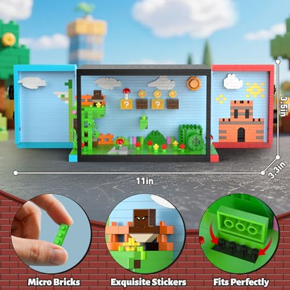 Vziimo Super Player Game Building Sets,Cool Building Blocks Kits for Adults, Openable and Closed 3D Anime Scene Model Creative Idea Gift for Teens 14+ (1528 Pieces) - style: Super Player Game
