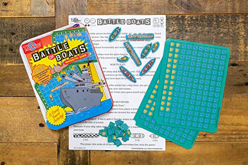 TS Shure by Bendon Battle of The Boats Games Mini Magnetic Activity Tin with Illustrated Foam Magnets 50516 - style: Battle of the Boats Game Tin