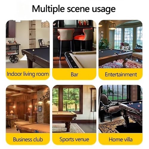 Wall Mounted Pool Cue Rack, Metal Billiard Cue Holder for 9 Sticks, Double Layer U-Shaped Slots, Space-Saving Pool Stick Wall Rack for Play Room, Club, Bar, Office Gym (Gold) - color: Gold