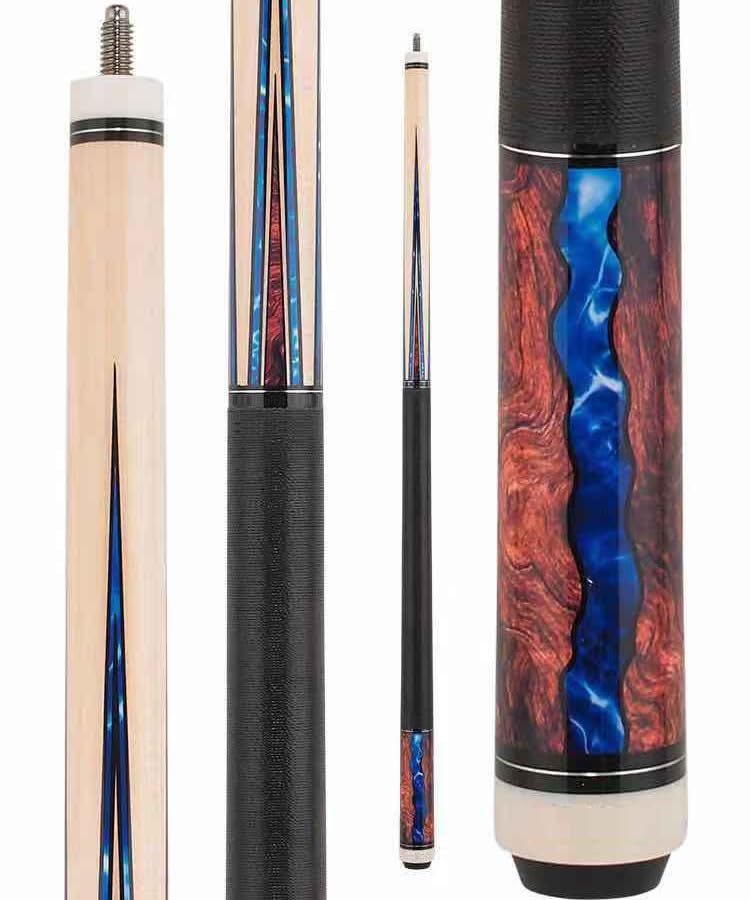 Combo Deal ! Champion Constellation Pool cue and Nemesis Jump and Break cue, Pro Taper,2X2 Cue Case, Two Champion Gloves - size: Jump break cue 19oz, Playing cue 18oz, style: Model 6
