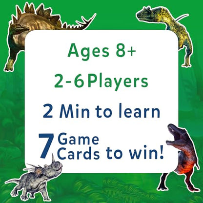 Skillmatics Guess in 10 Dinosaurs, Perfect for Boys, Girls, Kids, and Families Who Love Card Games, Toys, Travel Games, Gifts for Ages 8, 9, 10 & Up - style: Dinosaurs