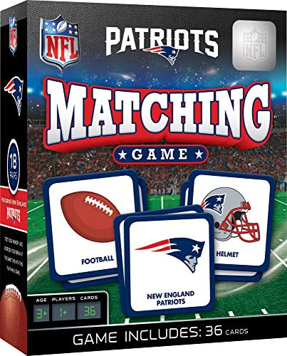 MasterPieces Officially Licensed NFL New England Patriots Picture Matching Card Game for Kids and Families - style: New England Patriots