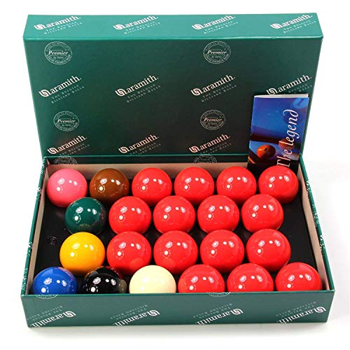 Aramith Belgian Premier Snooker Balls 2 1/4 inch - No Numbers - Free US Shipping