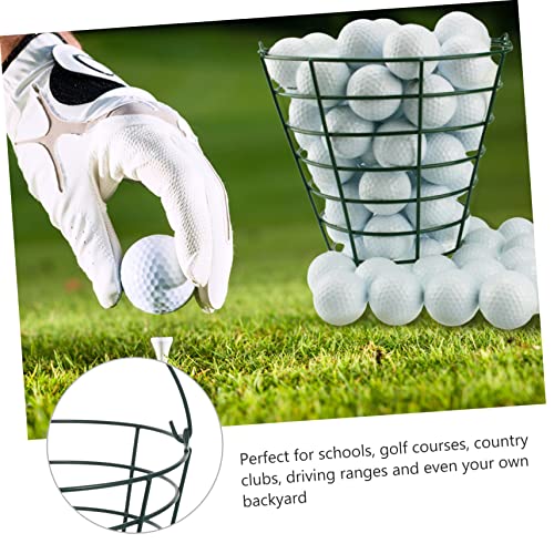 WOONEKY 1pc Stainless Steel Golf Storage Basket Capacity Golfs Carrying Container for Clean and Healthy Outdoor Use Wire Design