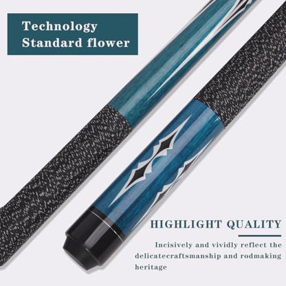 58 Inch 19oz/20oz Maple Billiard Stick Pool Cue Set 13mm Tip, Hardwood Canadian Maple Professional Billiard Pool Cue Stick - color: 19OZ With Case