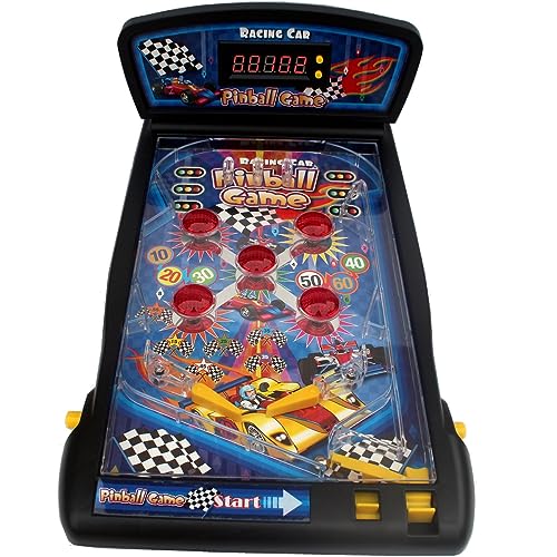 Arcade Pinball Game,Electronic Tabletop Pinball Machine for Kids and Seniors with Lights & Sounds,LED Digital Scoreboard,Age 6+