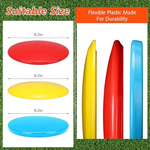 Poen 30 Pack Disc Golf Discs Set Including Putter, Mid Range, Driver Plastic Golf Flying Disc for Starter Beginner, 6 Colors