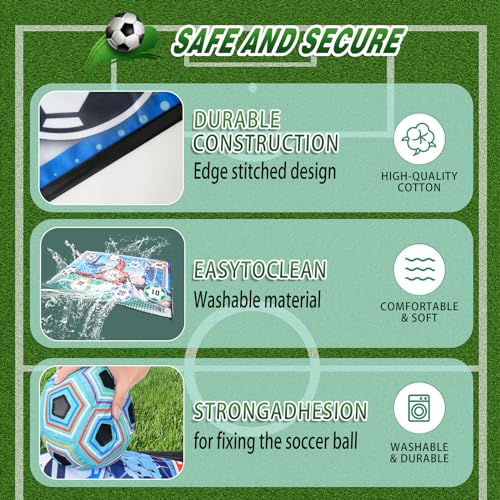 Soccer Ball Game Set for Kids: Indoor Outdoor Backyard Toss Soccer Goal Game with Balls - Sports Soccer Toys for Kids Boys for 3 4 5 6 7 8 Year Old - Birthday Gifts for Boys Girls Age 3-12