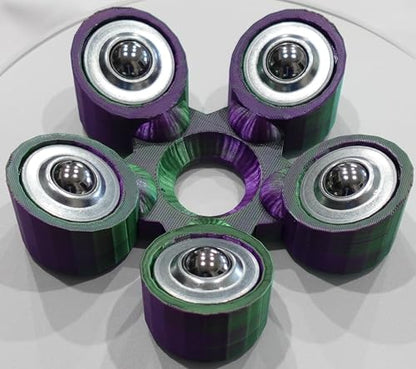 Bowling Ball Spinner - color: Purple and Green
