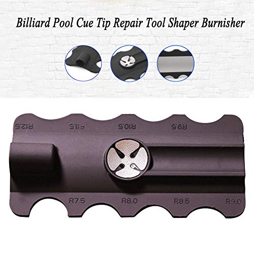 5 in 1 Snooker Pool Cue Repair Kit - Multifunctional Cue Tip Shaper Repair Tools, Shaper/Scuffer/Aerator