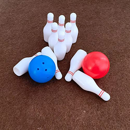 Zerodeko 2sets Miniature Bowling Model of Bowling for Dollhouse Decoration for Crafts Kindergarten Projects and Mini House Accessories