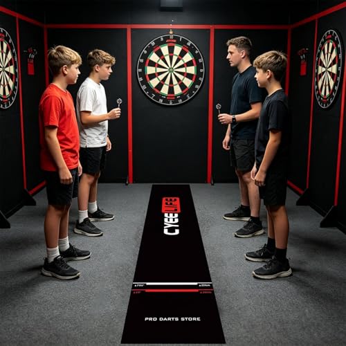 Dart Board Mat, Non Slip Darts Mat, Portable Floor Protection with Throw Line, Crystal Velvet Dart Rug, Protective Darts Distance Mats, for Game Room Recreation Center Sports Club Basement - size: A