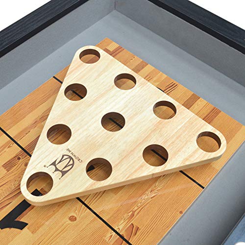 CROWN ME Shuffleboard Bowling Pin Set - style: solid-wood