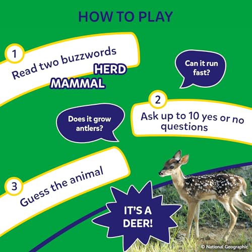 Skillmatics Guess in 10 National Geographic Animals, Educational Card Game for Kids & Families, Animal Trivia & Travel Game, Screen-Free Fun, Gifts for Ages 6, 7, 8, 9 and Up - style: 2. National Geographic