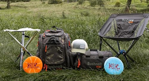 Bushnell Disc Golf Spectator Chair with Carrying Strap and Bag, Black
