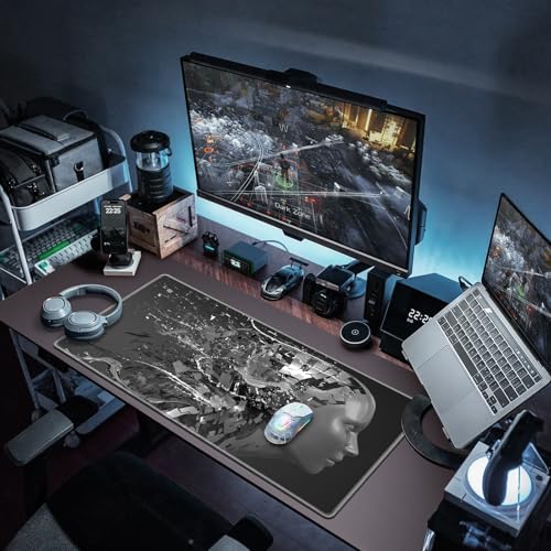 Canjoy Gaming Mouse Pad, Large Extended Mouse Pad Big Computer Mousepad for Home Office Gaming Work 31.5x15.7inch - color: Artificial Intelligence