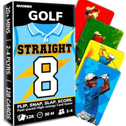 Quokka Golf Fast-Paced Card Game for Kids & Adults – 128 Cards & Easy Rules – Quick & Fun Matching Game – 2-4 Players – Ages 8+ – Perfect for Family Games Night, Travel and Parties - color: Golf