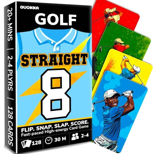 Quokka Golf Fast-Paced Card Game for Kids & Adults – 128 Cards & Easy Rules – Quick & Fun Matching Game – 2-4 Players – Ages 8+ – Perfect for Family Games Night, Travel and Parties - color: Golf