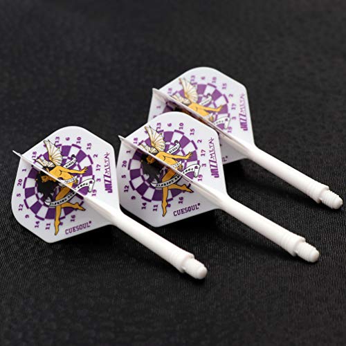 CUESOUL Jazz-Metal ROST Integrated Dart Shaft and Flights Standard Shape,Set of 3 pcs - color: CS-JMAK58XBFN