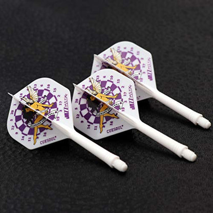 CUESOUL Jazz-Metal ROST Integrated Dart Shaft and Flights Standard Shape,Set of 3 pcs - color: CS-JMAK58XBFN