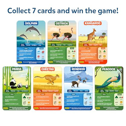 Skillmatics Guess in 10 Animal Planet, Card Game, Perfect for Boys, Girls, Kids, Teens, Adults Who Love Animals, Trivia Games, Travel Games, Screen-Free Fun, Gifts for Ages 6, 7, 8, 9, 10, and Up - style: 1. Animal Planet