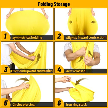 7 Pcs Granny Pants Yard Game Set – Large & Small Pants with 4 Bouncy Balls and 1 Air Pump,Fun Parent-Child Outdoor Game for Family Reunion, Group Parties & Backyard Activities - color: Yellow